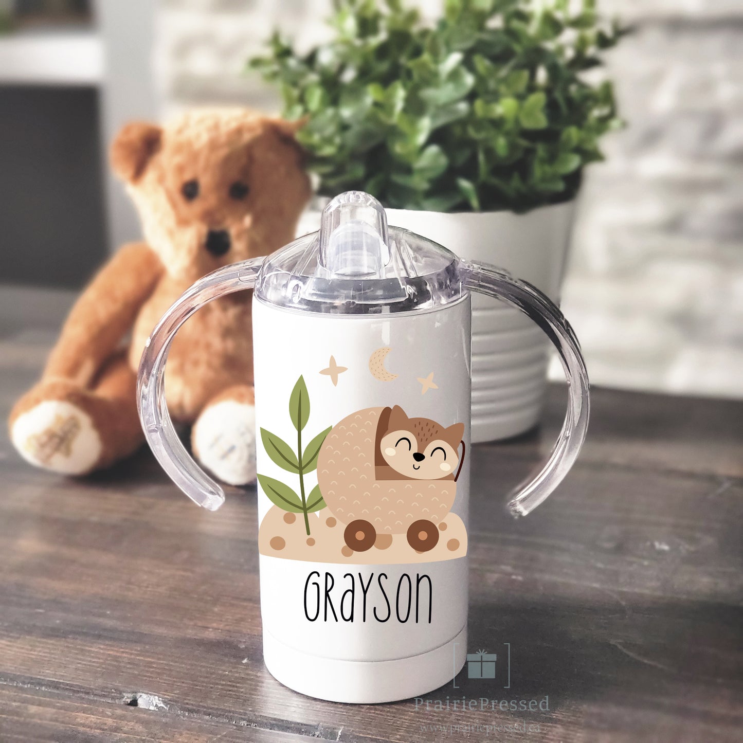 Baby Fox in Carriage Sippy Cup Tumbler