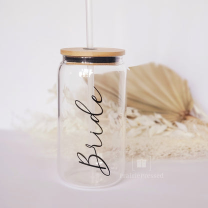 Bridal 16oz. Glass Can