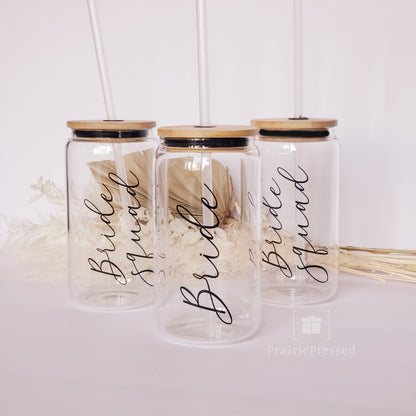 Bridal 16oz. Glass Can