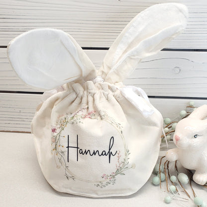 Adorable Velvet Wildflower EASTER BUNNY BAGS