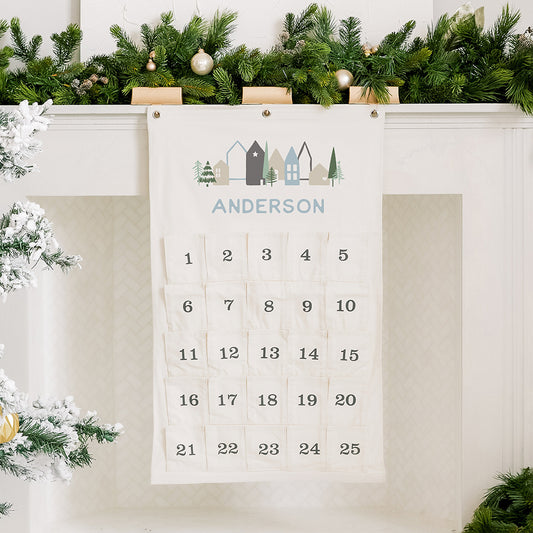 Canvas Advent Calendar - Winter Cottages
