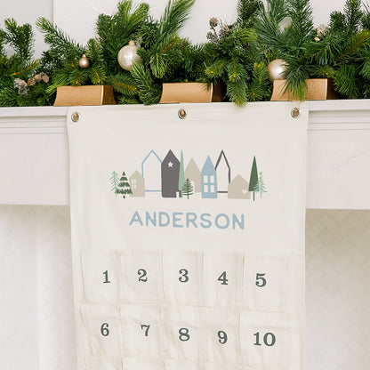 Canvas Advent Calendar - Winter Cottages