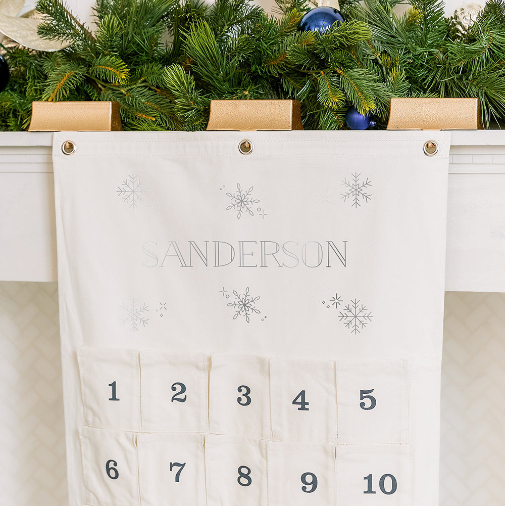 Canvas Advent Calendar - Snowflakes