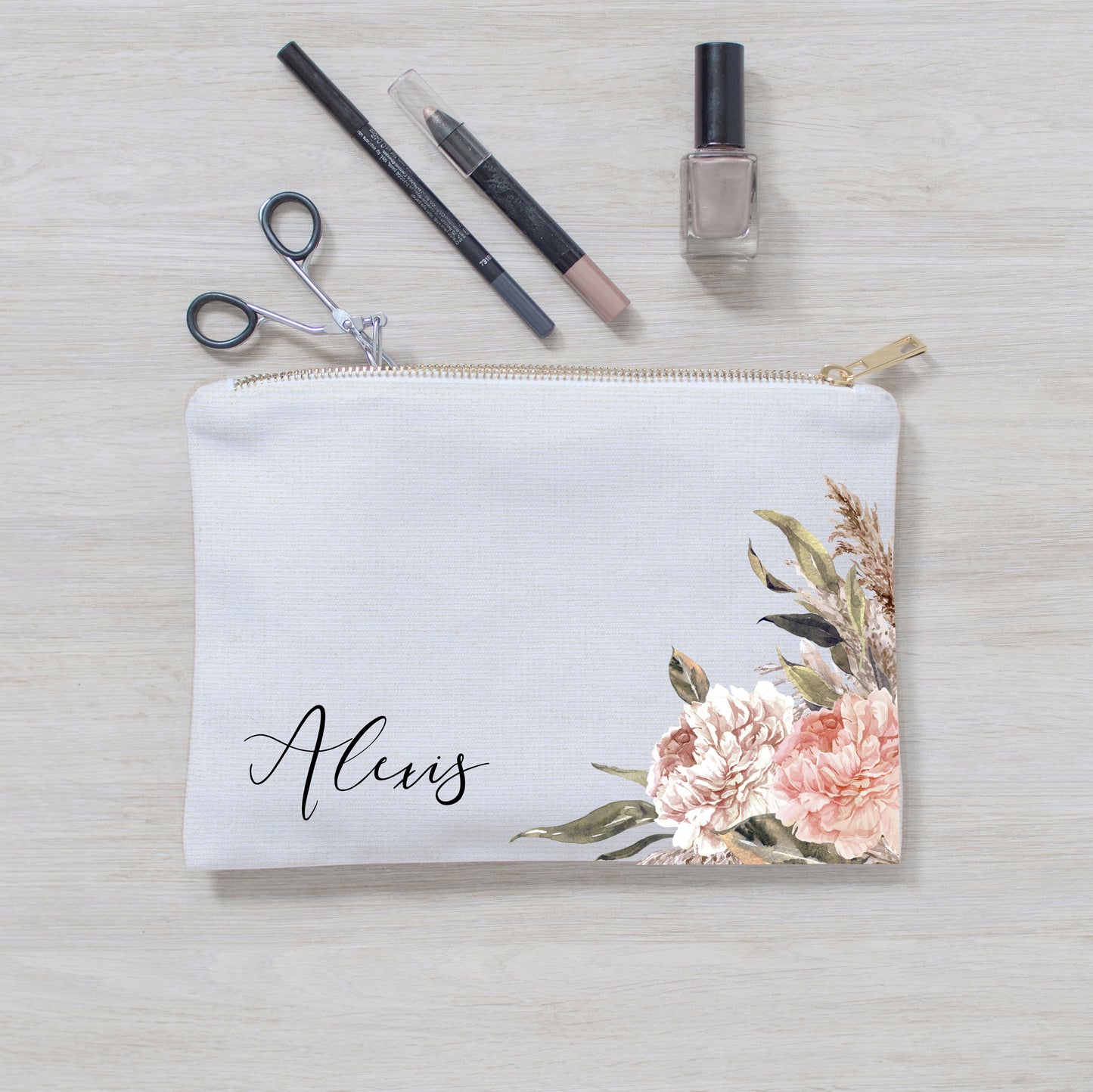 Makeup Bag - Peony Floral