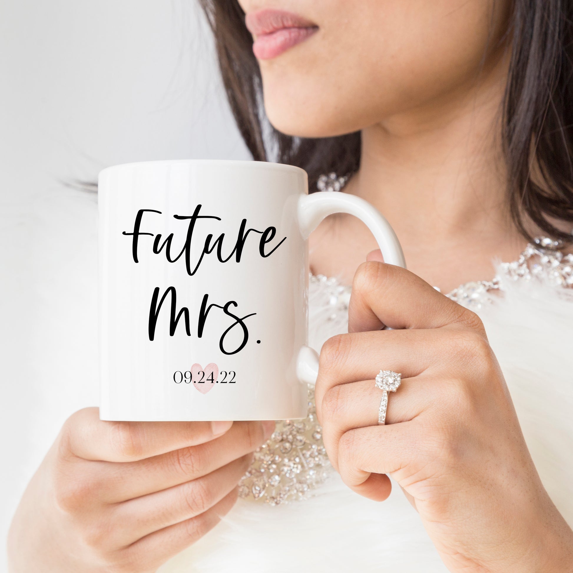 Future Mrs. Engagement Custom Ceramic Coffee Mug