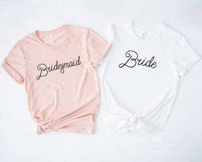 Bridal Party Shirts - Vintage Script