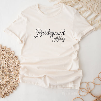 Bridal Party Shirts - Vintage Script