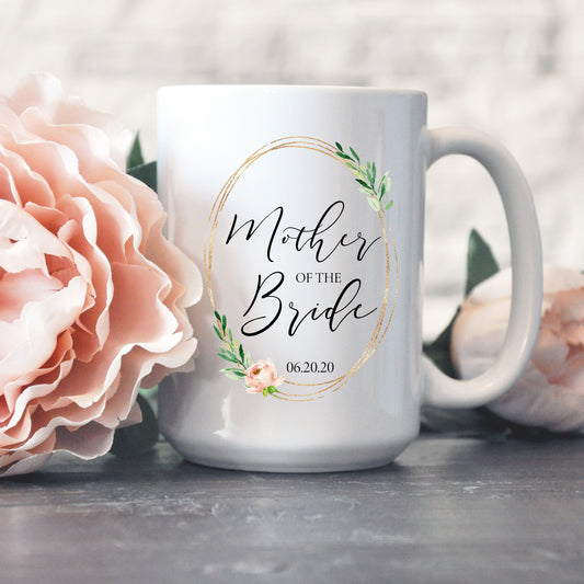 Mother of the Bride Mug - Blush and Gold