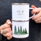 Wedding Green Tree Enamel Mug