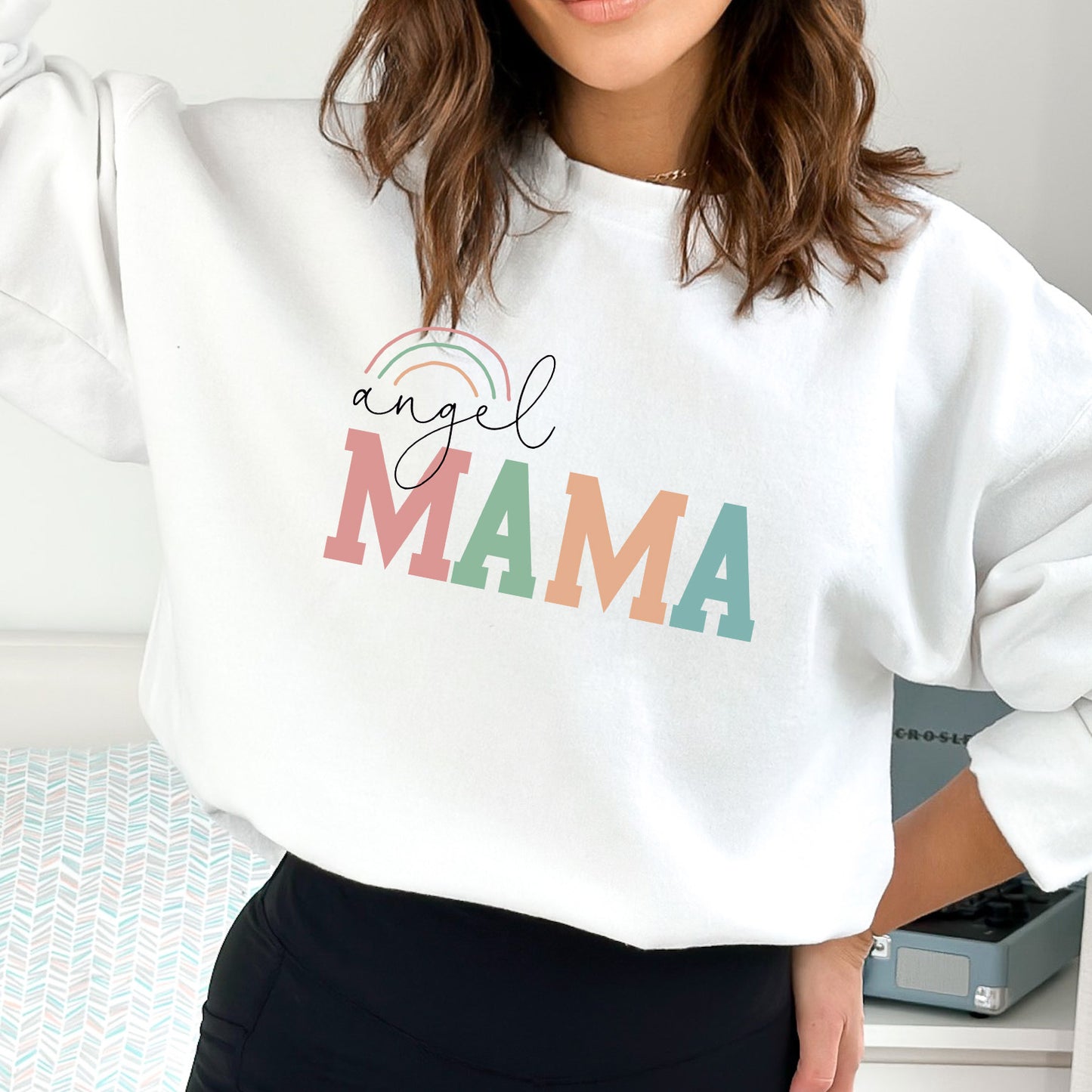 Angel Mama Crewneck Sweatshirt