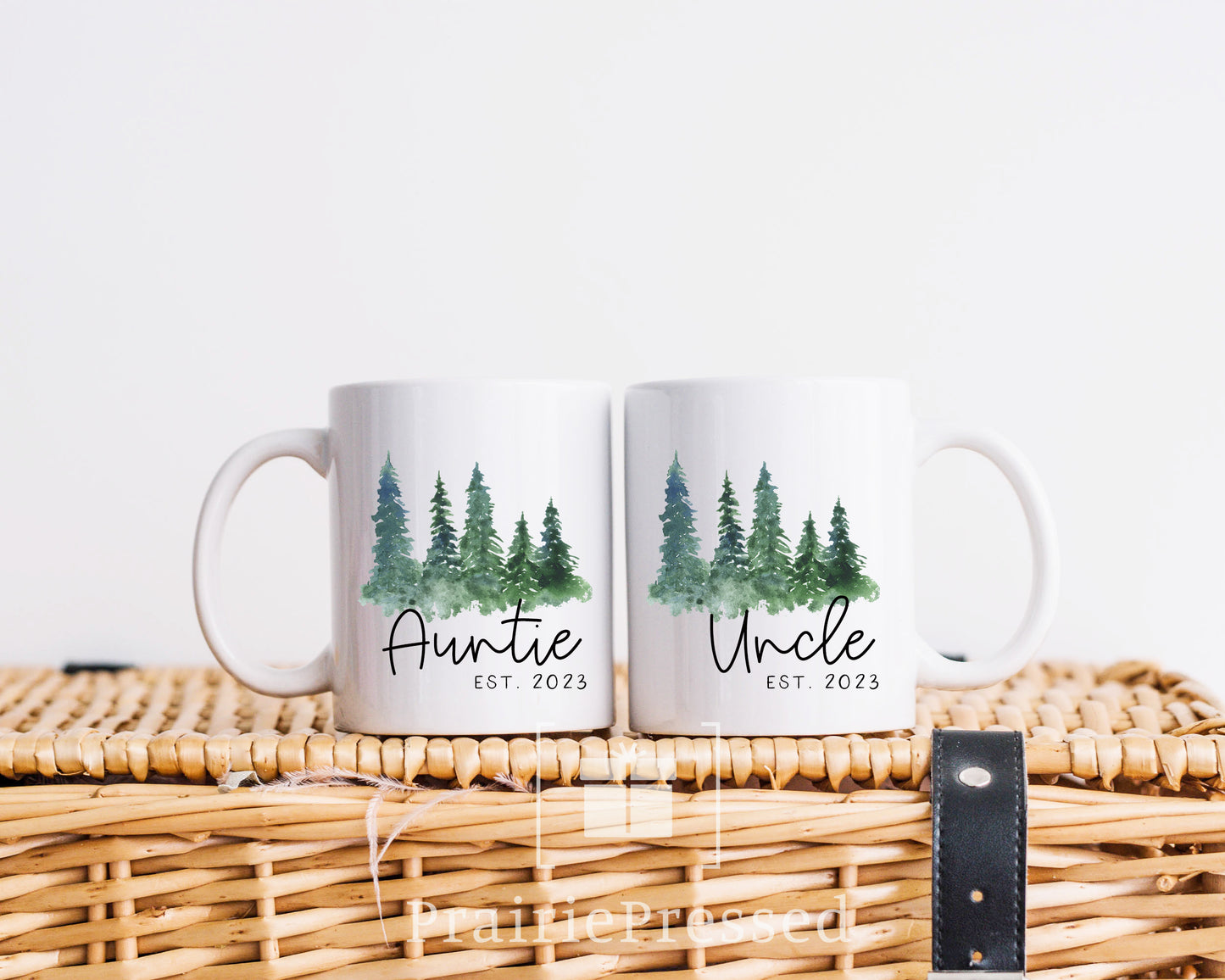 Ceramic Mug Set - New Aunt and Uncle
