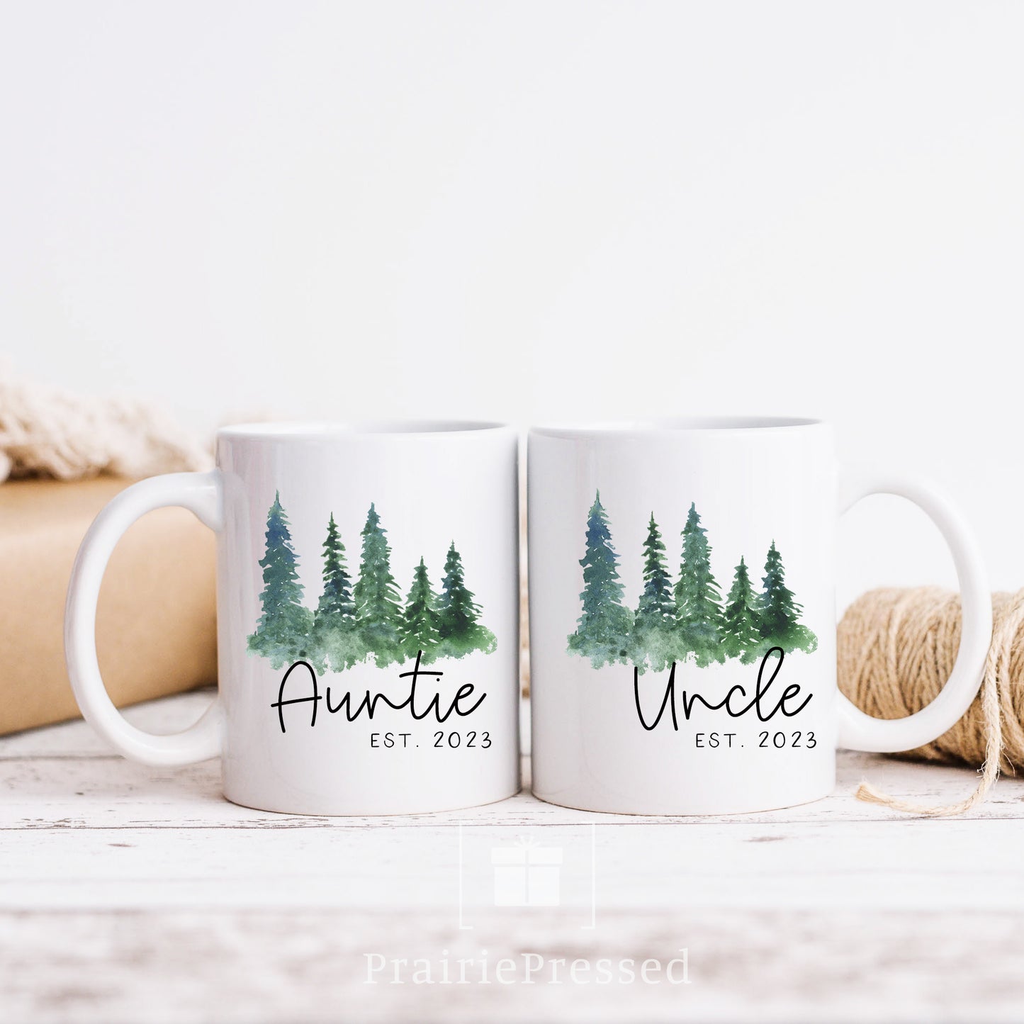 Ceramic Mug Set - New Aunt and Uncle