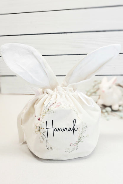 Adorable Velvet Wildflower EASTER BUNNY BAGS