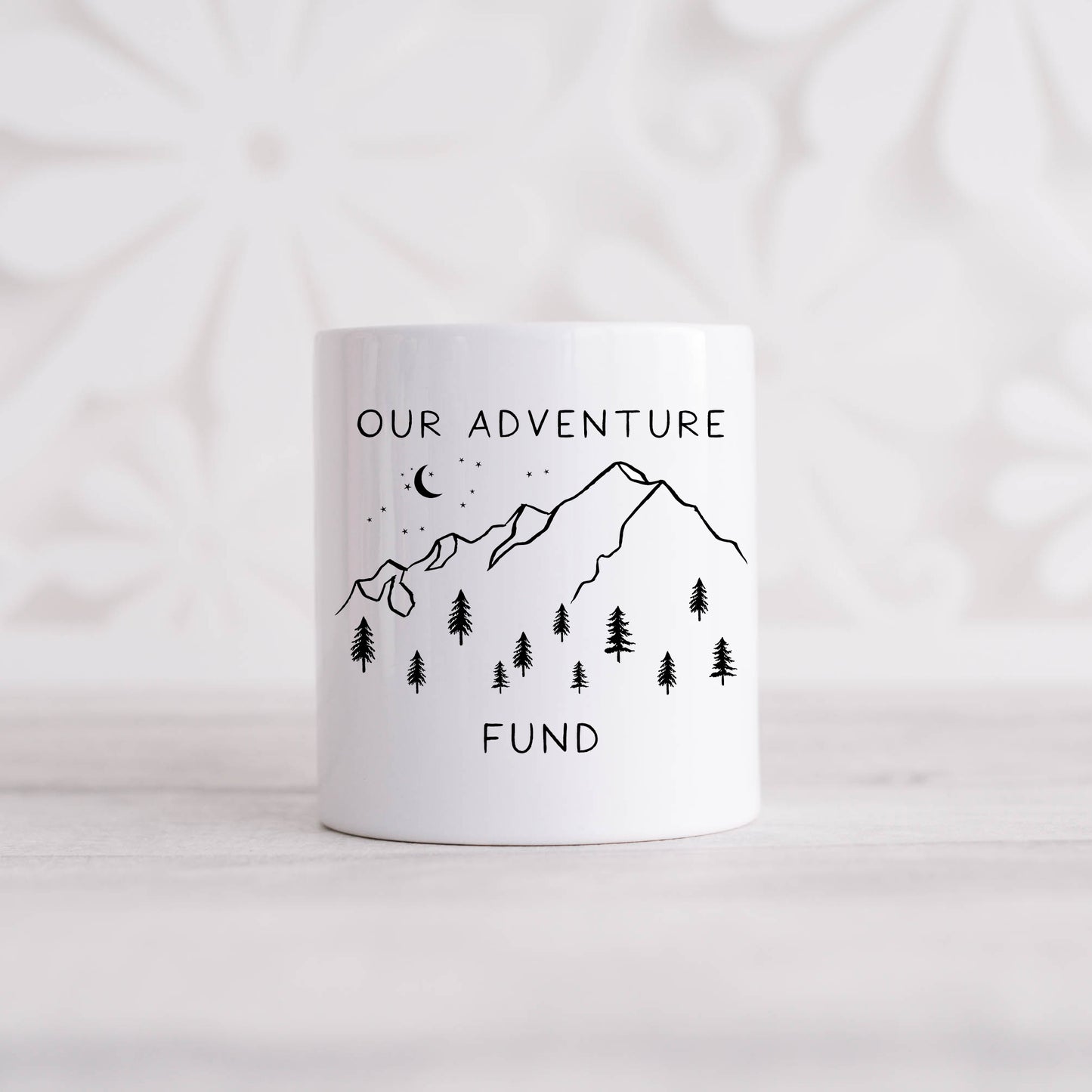 Adventure Fund Coin Bank - Mountains and Tent