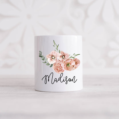 Boho Floral Coin Bank