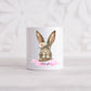 Floral Easter Bunny Coin Bank