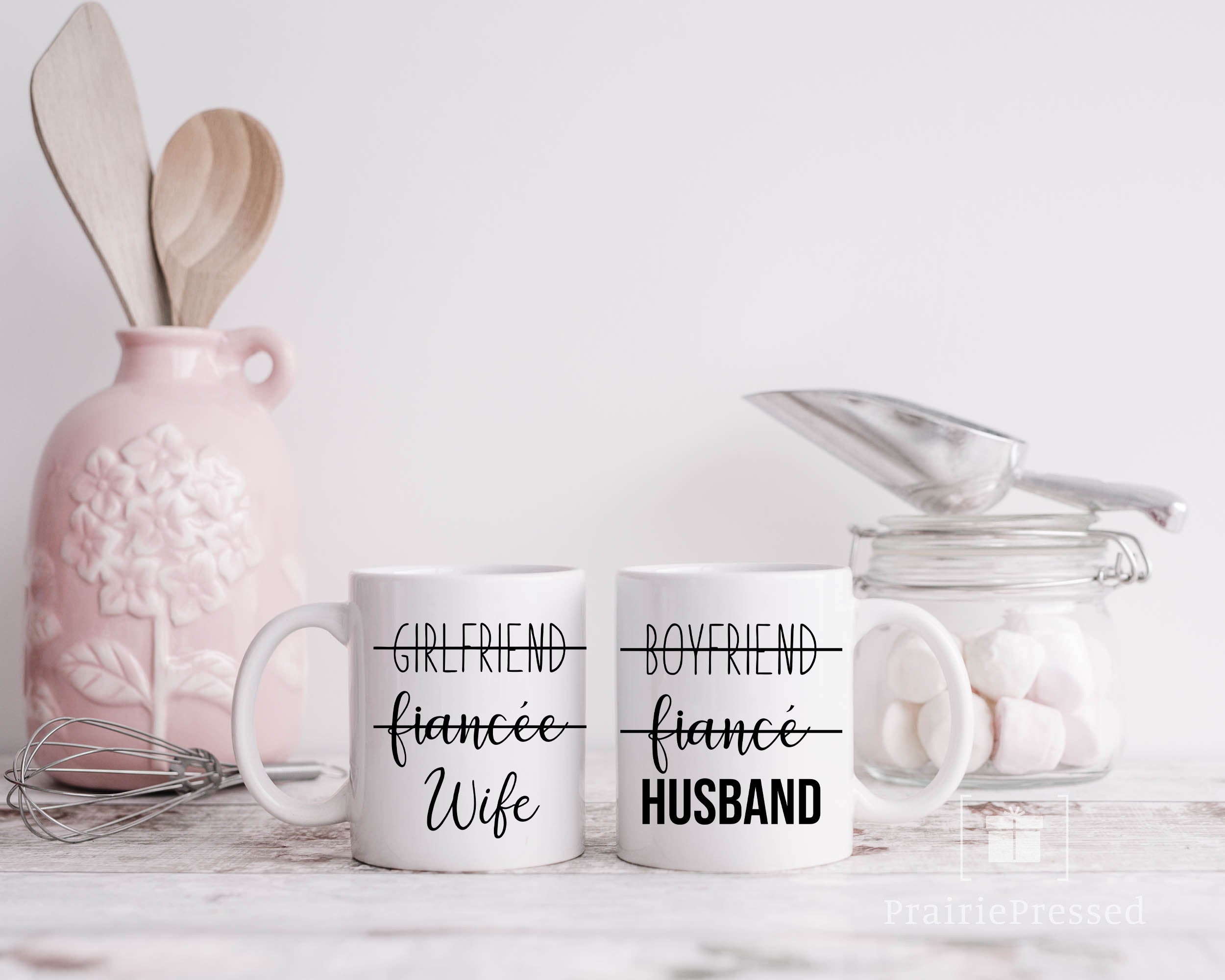 Husband and wife mug hot sale set