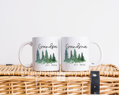 2 Ceramic Mug Set - Grandpa and Grandma