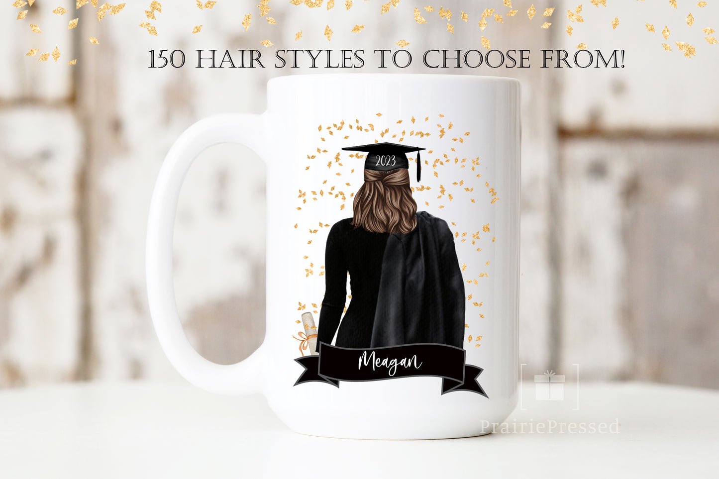 Personalized Graduation Mug - Confetti
