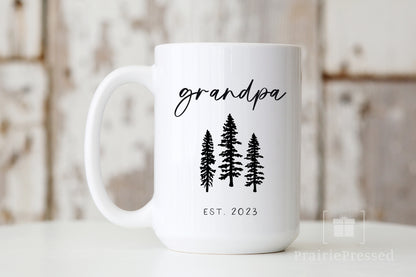 New Grandpa EST 2024 Ceramic Gift Mug