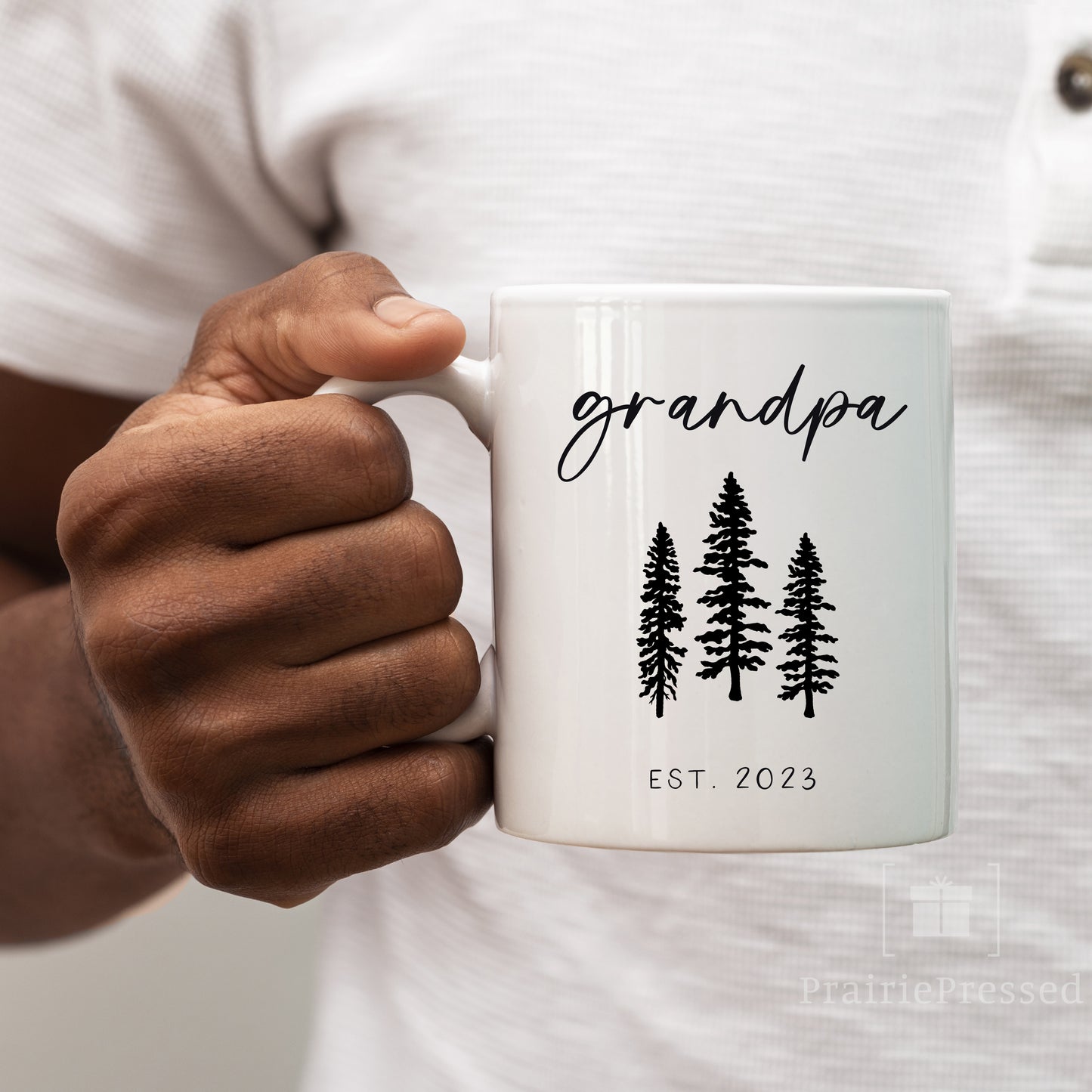 New Grandpa EST 2024 Ceramic Gift Mug