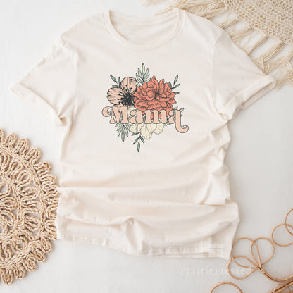 MAMA Vintage Floral T Shirt