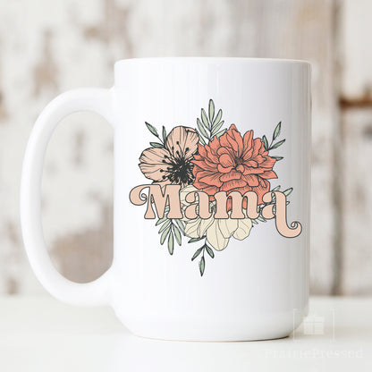 Mom Vintage Floral Mug