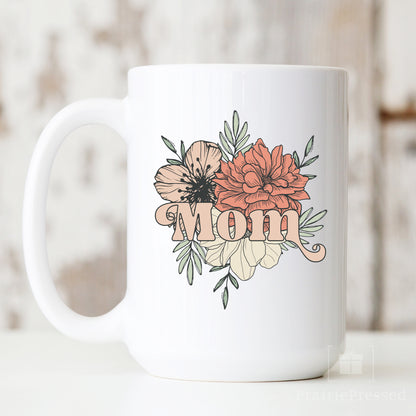 Mom Vintage Floral Mug