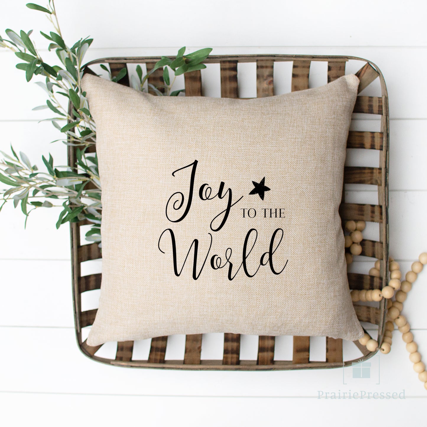 Joy to the World Pillow Cover