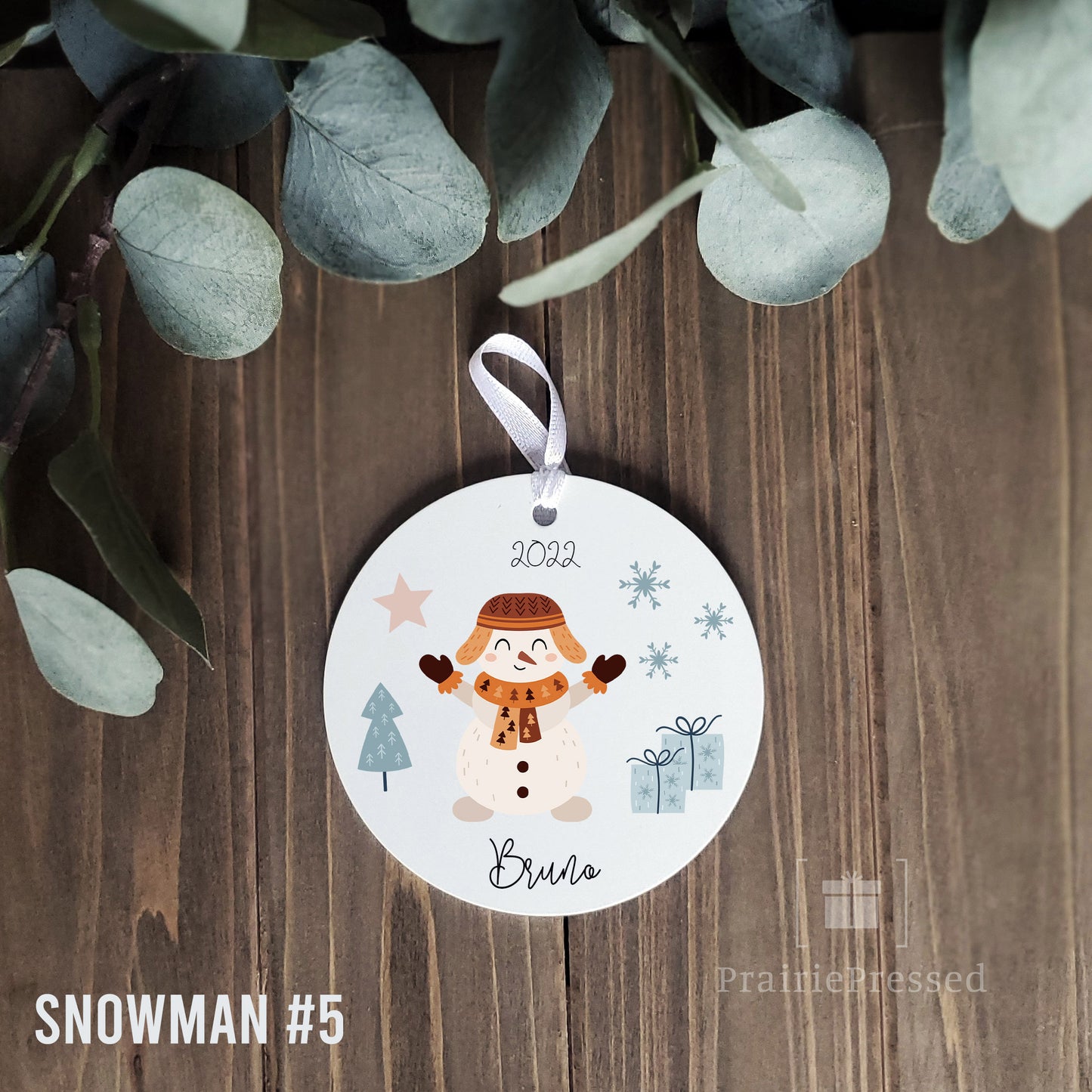 Snowman Ornament 2022 - 6 Snowmen Options