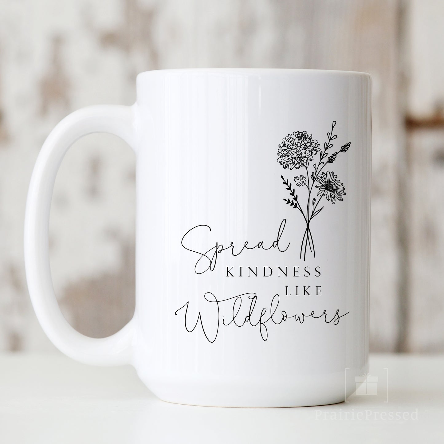 Spread Kindness like Wildflowers Ceramic Mug